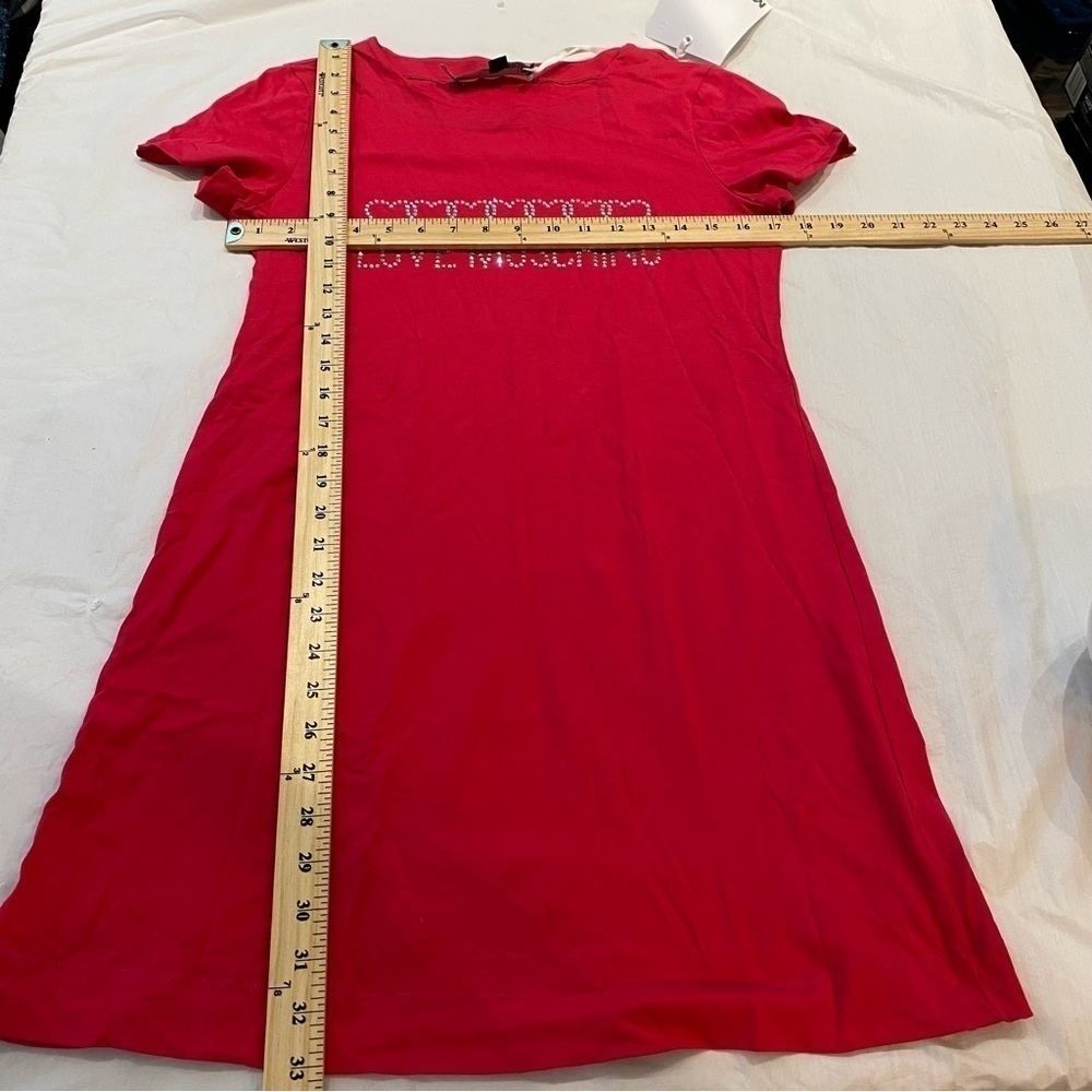 Love Moschino Crystal Logo Mini Dress size US 6 - Picture 7 of 10